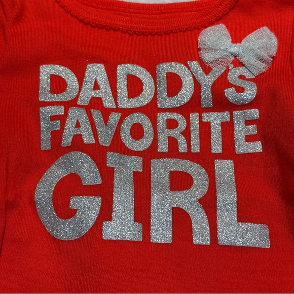 Carter's Red Long Sleeve Shirt - Daddy's Favorite Girl - Picture 3 of 4